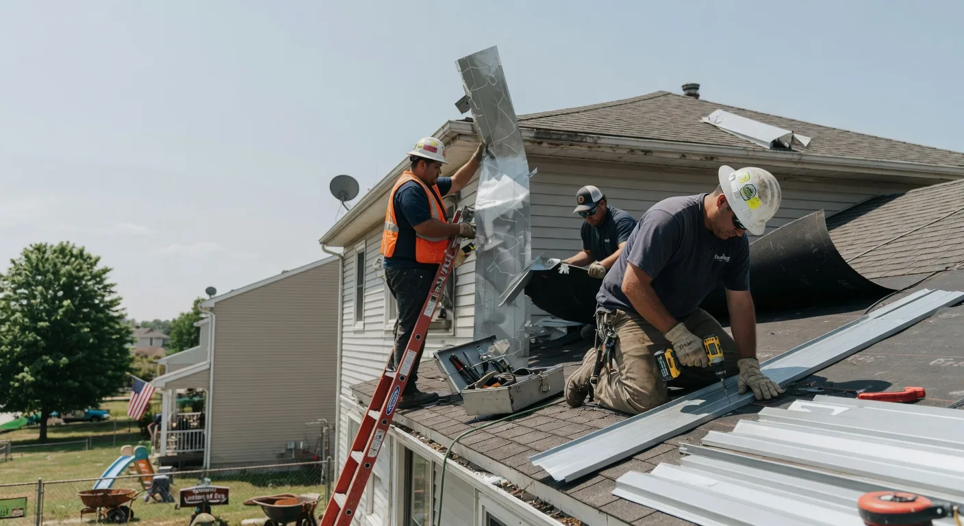 Storm Damage Metal Roof Repair in Kanona, NY